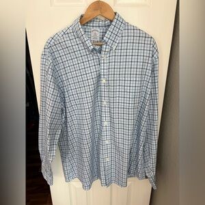 Brooks Brothers White and Blue Plaid Shirt